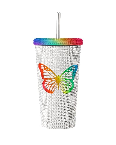 Mariah Carey Official Pride Rainbow Bedazzled Tumbler