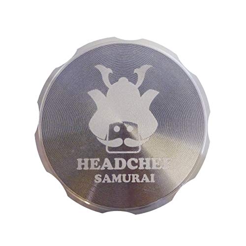 Headchef Samurai Metal Herb Grinder with Sifter Scraper , 55mm, Silver
