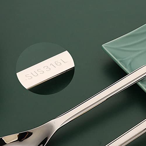 OULIGET Thick Heavy weight Dinner Soup Spoons,Stainless Steel Tablespoons,Chinese Silver Spoon,Heavy Duty Asian Thick Long Handle Spoons,7.1 inches,Set of 8 7×1.4