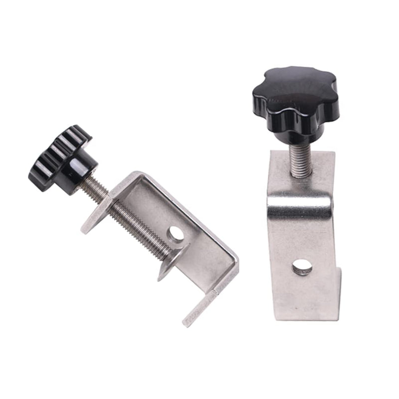 Heavy Duty C-Clamp Tiger Clamp Wood Clamps Stainless Steel C-Clamp for Welding Carpenter Building Household Mount G-Clamp With Wide Jaw Openings 2PCS 47mm