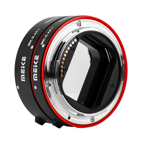 Meike MK-Z-AF1 11mm 18mm Full Frame Macro Metal AF Auto Focus Extension Tube Adapter Ring Kit Compatible with Nikon Z Series Cameras Z5 Z6 Z7 Z50 Z6II Z7II Z30 Zfc Z8