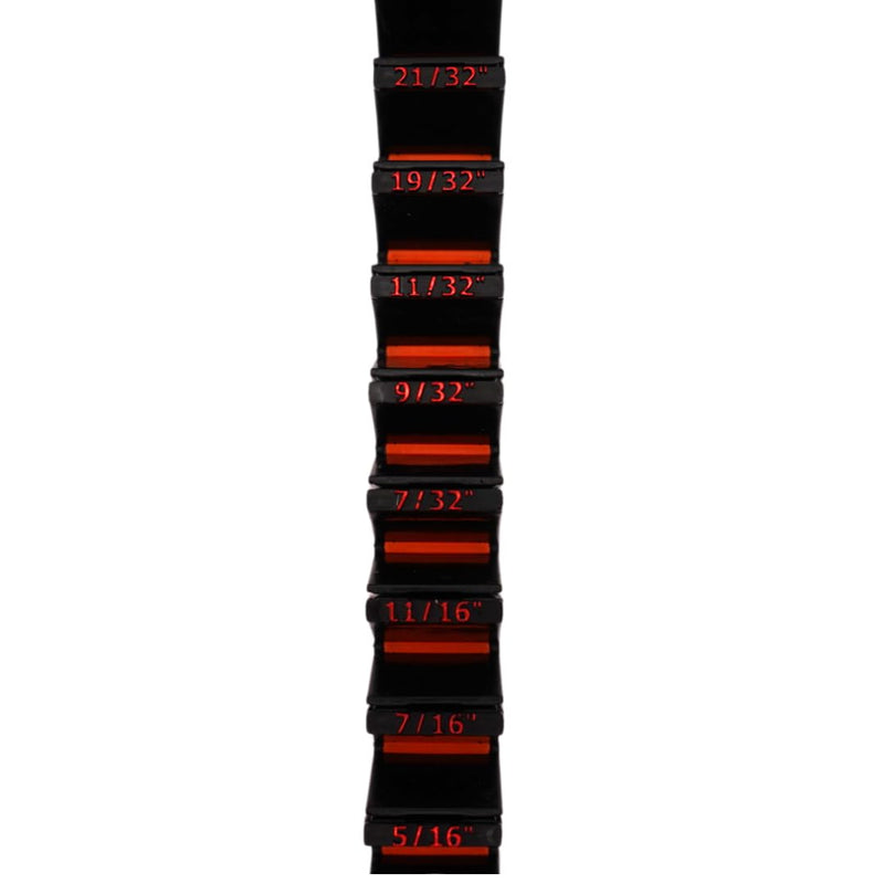 Toolbox Widget SAE Wrench Size Labels (5/32"–1") – 25 Modular Inserts for Vertical Wrench Organizers