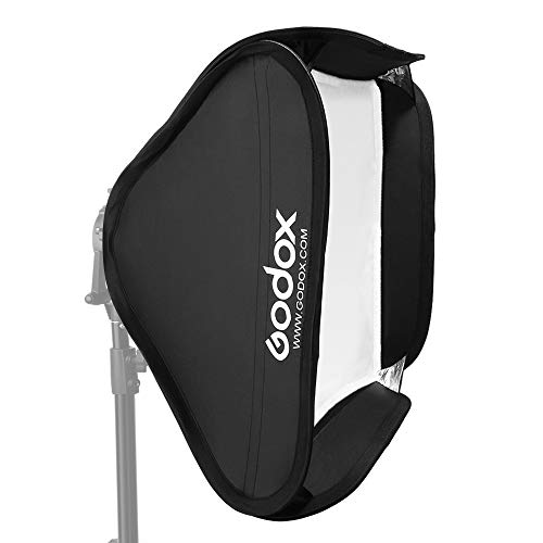 Godox 24"x24"/60cmx60cm Portable Collapsible Softbox Kit for Camera Photography Studio Flash fit Bowens Elinchrom Mount Godox softbox 24"