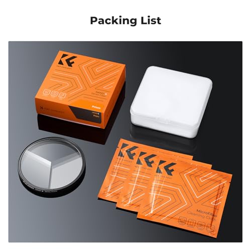 K&F CONCEPT 82mm Rotatable Triangular Prism Camera Lens Filter