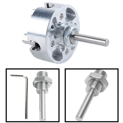 Four Jaw Chuck Z011A for Metal Mini Lathe, Zinc Alloy 4-Jaw Chuck Connecting Rod Mini Collet Lathe Accessory