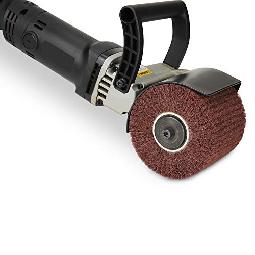 [Australia - AusPower] - BHA Surface Conditioning Finishing Drum, 4.5" x 4" with 3/4" Quad Keyway (240 Grit) 240 Grit 