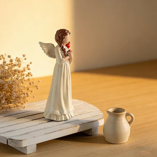 Guardian Angel Figurine, Resin Angel Statue Home Decor Ornament (Guardian Angel) Guardian Angel