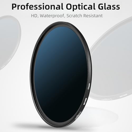 GREEN.L 72mm ND1000 Filter, Slim 10-Stop Fixed Neutral Density 72mm ND Filter for Long Exposure Photography