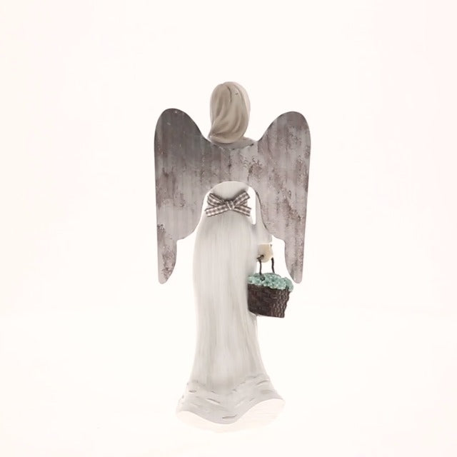 Pavilion - 7.5" Angel Figurine - Mom You are A Blessing - Simplistic Rustic Modern Farmhouse Statue 83543
