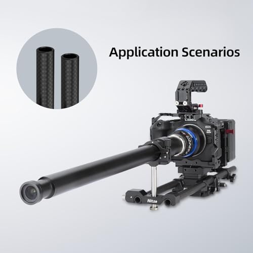 Nitze 16 Inches 15mm Carbon Fiber Rod (2 Pcs) - RCF15-400