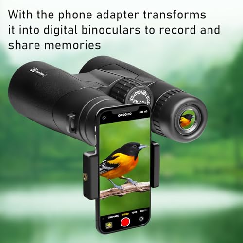 TRV High Power 10x42 Binoculars for Adults with Bak7 Prism & BMC Coating - Binoculars for Birdwatching, Hiking, Concerts