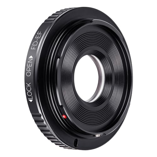 K&F Concept Pro Lens Mount Adapter Compatible for Canon FD FL 35mm SLR Lens to Canon EOS (EF, EF-S) Camera, Compatible with Canon 1D, 1DS, Mark II, III, IV, Digital Rebel T5i, T4i, T3i, T3 Canon FD-EOS
