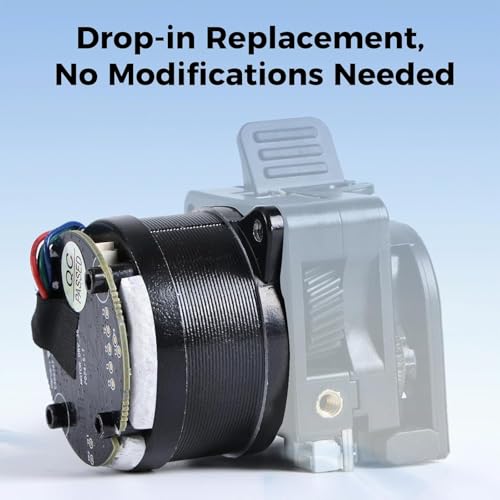 Creality K2/K2 Pro/K2 Plus Extruder Motor, Circular Stepper Motor, K2 Series Original Replacement Part with Cable, E Axis Extrusion Part with 12 Teeth Round Shaft, Official 3D Printer Stepping k2 series extruder motor