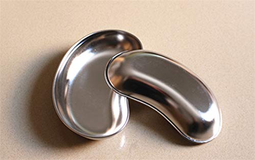 [Australia - AusPower] - Bosky Stainless Steel Small Kidney Tray 6" inch Basin Emesis Bowl Surgical 12 oz Utility Reusable Dish, 3-Pack 