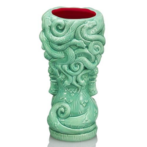 Geeki Tikis Medusa Ceramic Mug | Party Cocktail Tumbler for Liquor and Beverages | Holds 15 Ounces