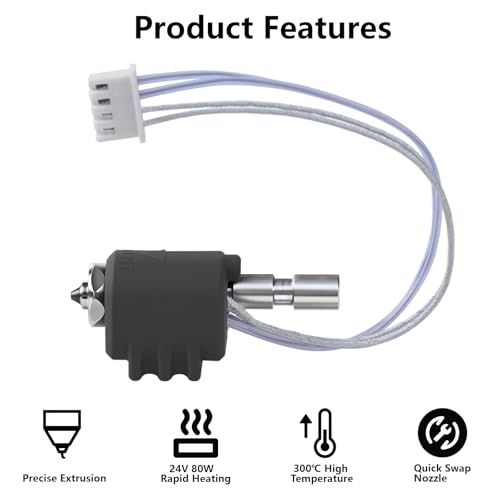 Hotend Kit for Anycubic Kobra 3 Max, 3D Printer Quick Swap Ceramic Composite Throat Tube Hotend Kit for Anycubic Kobra 3 Max Combo