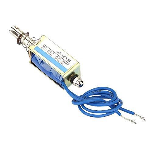 Automation Control Electromagnet 6/12/24V Elettromagnets, Pull Magnet DC 300MA DC Push Pull Electromagnets, 5N 10 mm Retractable Range (DC 6V)