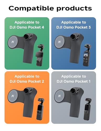 MOVMAX Wireless Remote Controller for DJI Osmo Pocket 4/3/2 with Cage Controller with Storage Case