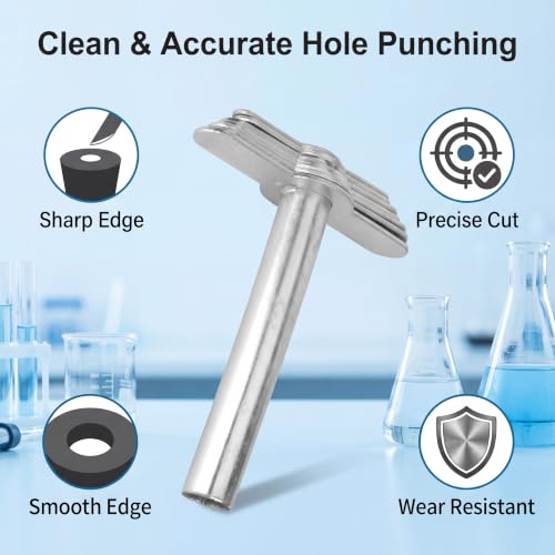 Jauarta manual rubber stopper hole puncher laboratory plug drilling perforator tool