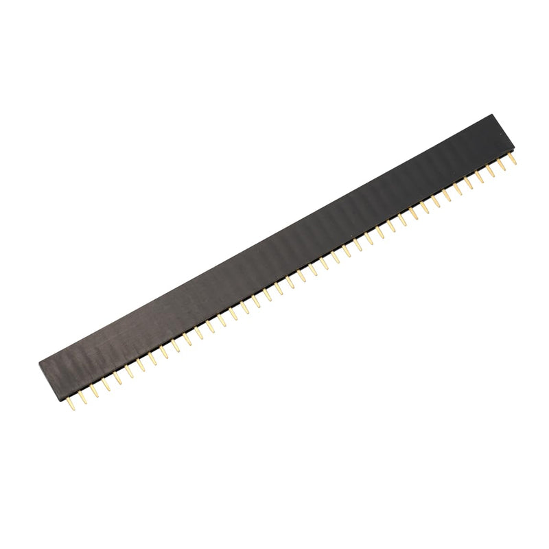 2.54 mm Breakaway Board 40-Pin Female Header Pin Headers 40 Pin Single Row Straight Pin Hole Grid Board for Arduino Shield (Pack of 20) 20 x female pins