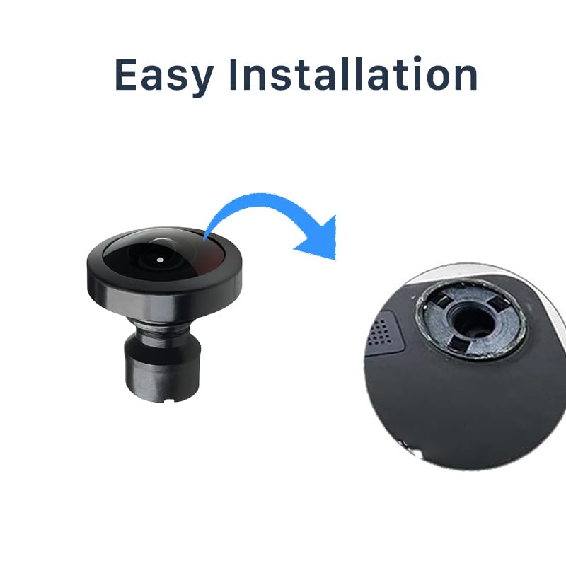 Fisheye Lens Replacement Compatible with GoPro MAX Action Camera, Easy to Install Repair Part