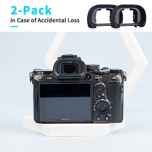 JJC Eyecup Eyepiece Viewfinder for Sony A7 III II A7R IV III A7S II A99 A9 2 Packs Original Replacement