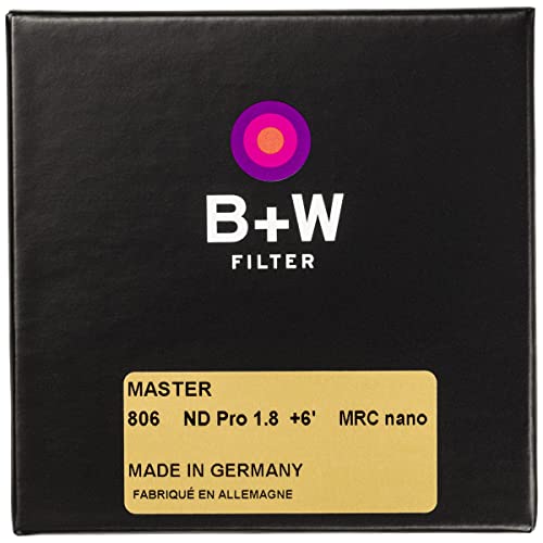 B+W 49mm Master Neutral Density 1.8 (6 Stop) MRC Nano 806M Glass Filter