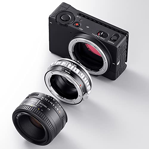 K&F Concept Lens Mount Adapter NIK(G)-L Manual Focus Adapter Compatible with Nikon F (G-Type) Lens to L Mount Camera Body