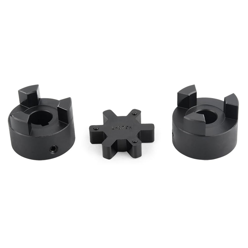 5/8" to 5/8" L075 Flexible 3-Piece L-Jaw Coupling Coupler Set & Rubber Spider for Log Wood Splitter Hybrid Equipment