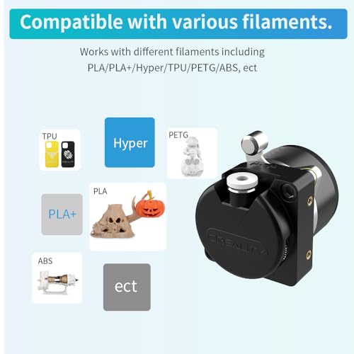 Creality Official K1 MAX Extruder Upgrade Accessory, Dual Gear Design Provide Smooth and Precise Feeding, Compatible with Creality K1 / K1 MAX / K1C / K1 SE/Ender 3 V3 Plus/Ender 3V3 3D Printers