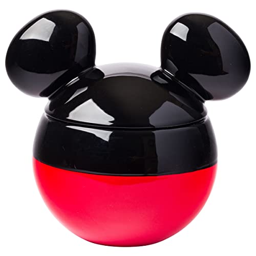 Silver Buffalo Disney Mickey Mouse ceramic cookie jar featuring a 3D sculpted Mickey Mouse icon and hand-painted details.