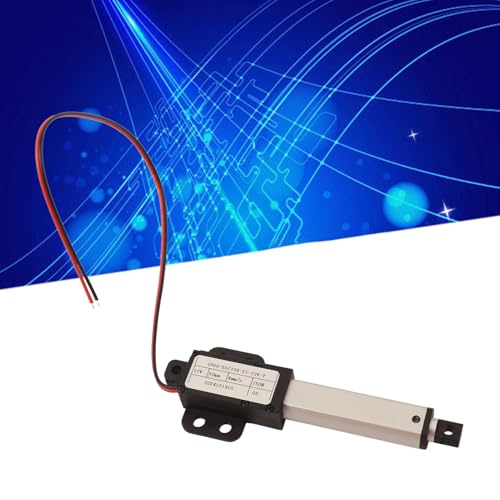 12V DC Miniature Linear Actuator 50mm Stroke 4mm/s Speed 150N Force Aluminium Alloy Electric Automotive Industry Stroke 50mm-4mm/s-150N