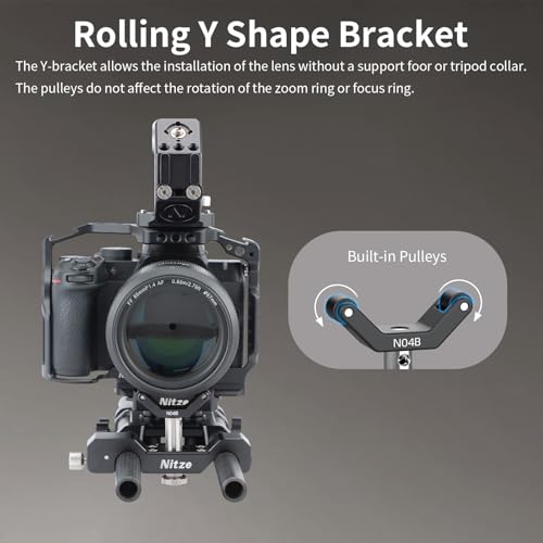 Nitze 15mm Universal Lens Support with Rolling Y-Bracket - N04B