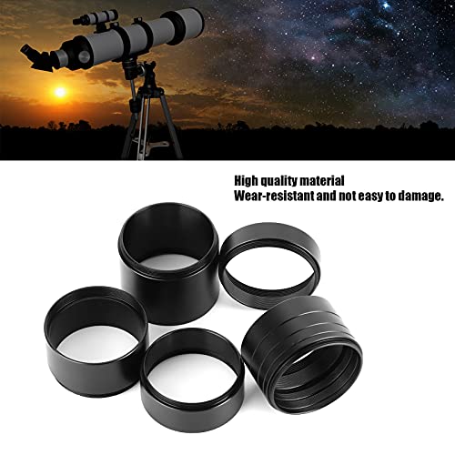Telescope Spacer Rings Photography Extension Tubes Black Aluminum Alloy 8Pcs Set 3 5 7 10 12 15 20 30Mm Lens Ring Extension Tube Astronomical Telescope Accessory