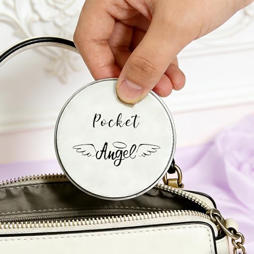 Amethyst Crystal Angel in Tin, Spiritual Gifts for Women, Healing Crystal Gifts, Guardian Angel Gifts, Inspirational Gift in a Tin