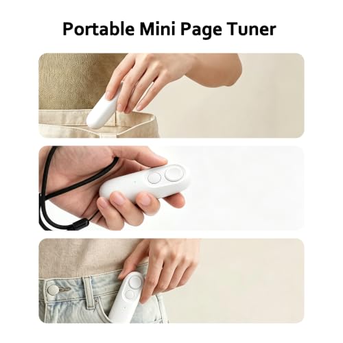 Remote Page Turner for Kobo e-Readers, Wireless Clicker Page Turner White