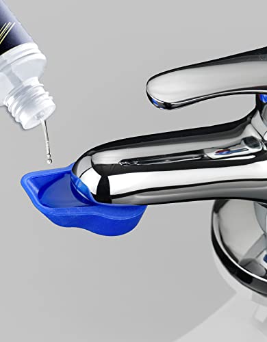 Maximex Anti Limescale Tap Cap Convenient Descaling Reusable Fill & Slide on All Standard Mixing Nozzles 5.7 x 1.5 x 3.5 cm (Pack of 2) blue 1 piece (pack of 2)
