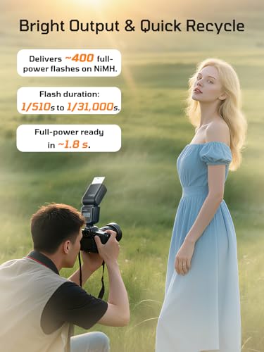 Godox TT520III Camera Flash,1.8s Recycle Time,433MHz Wireless Godox TT520III