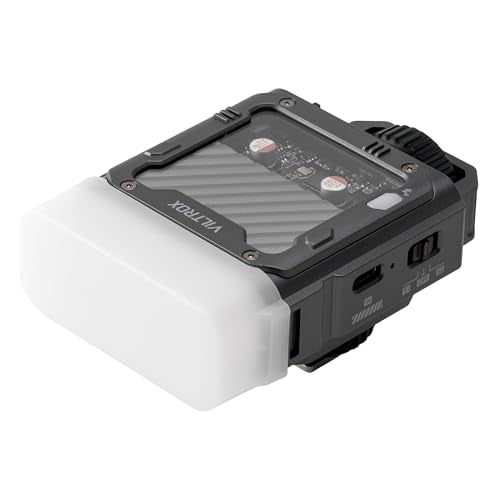 VILTROX TTL Flash for Canon, 26W/s 1800mAh On Camera Flash for Canon, Rechargeable Small Flashlight for Camera, GN16 Mini Flash, 1s Recycle Time, with Softbox (Spark Z3-C, Gray)