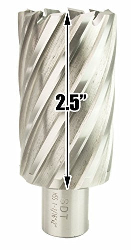 Steel Dragon Tools 1-7/16 x 2 inch high speed steel annular cutter with 3/4 inch Weldon shank