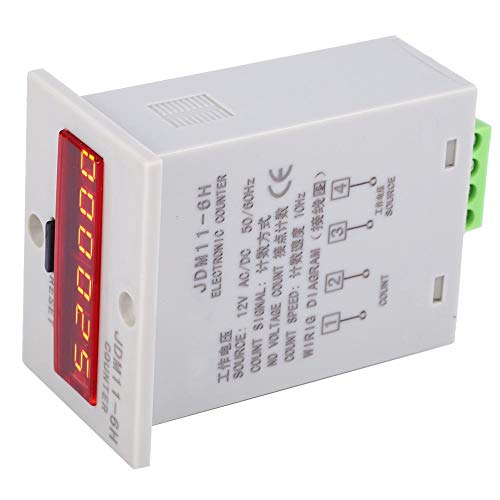 [Australia - AusPower] - Electronic Counter,JDM11-6H No Voltage Counter 6 Digits Electronic LED Digital Display Counter Relay(AC110V) 
