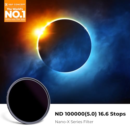 K&F CONCEPT 72mm ND100000(16.6 Stops) High Definition ND Lens Filter