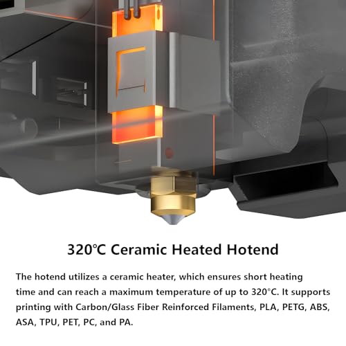 0.4mm Hotend Kit for Centauri Carbon, 3D Printer Ceramic Heater Print Head Extruder Hot End Kit Heating Block Kit for Elegoo Centauri
