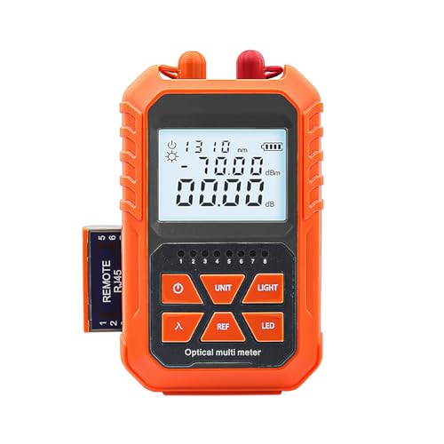 Namvo Portable Optical Power Meter with 5KM Red Light -70+3dBm Mini Optical Power Tester Network Cable Tester Portable Digital Light Power Meter