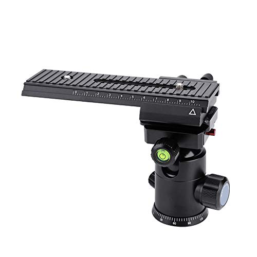 Rail Slider Camera Slider 2 Way Macro Focusing with 1/4" Mounting Screw for Closeup with Precision Scale to get Quick
