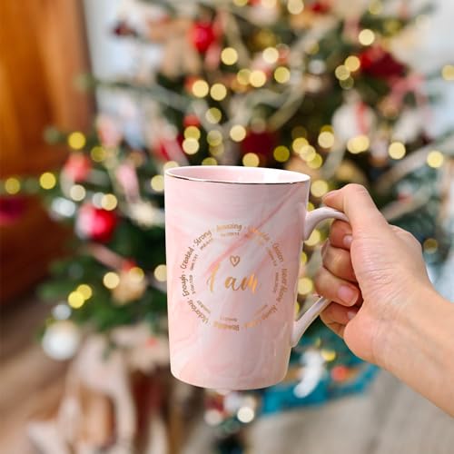 Joymaking Inspirational Christian Gifts: Coffee Mugs with Bible Verse, Spiritual Birthday Gifts for Women, 14 Oz Pink Bible Verse-pink 14Oz