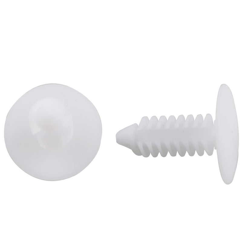 [Australia - AusPower] - 60PCS White Tree Rivet Fasteners Barrier Christmas Tree Fasteners Push-in Rivet White Furniture Assembly Shelves Retainer 