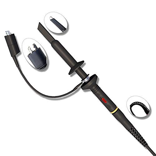 [Australia - AusPower] - Universal Oscilloscope Probe with Accessories Kit 200MHz Oscilloscope Clip Probes with BNC to Minigrabber Test Lead Kit 