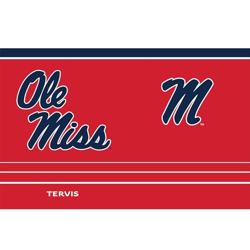 Tervis Traveler Ole Miss Rebels - MVP Triple Insulated Tumbler Travel Cup Keeps Drinks Cold & Hot, 30oz, Stainless Steel