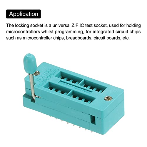 PATIKIL Universal IC Test ZIF Socket 16 Pin 2.54 mm Spacing Pack of 2